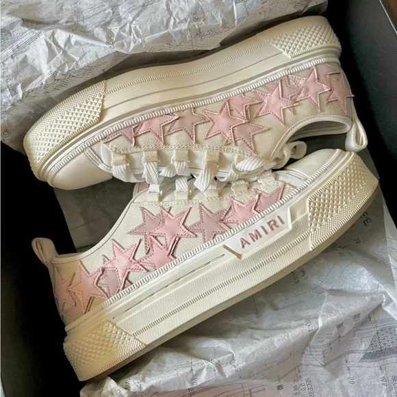希少サイズ AMIRI スター 星 AMIRI Stars low-top Sneakers | White | FARFETCH